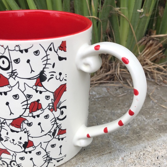 Cat Faces Christmas CAT Mug - Picture 2 of 5